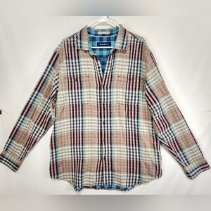Tommy Bahama Men's Multicolor Plaid Shirt Size XL